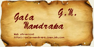 Gala Mandrapa vizit kartica
